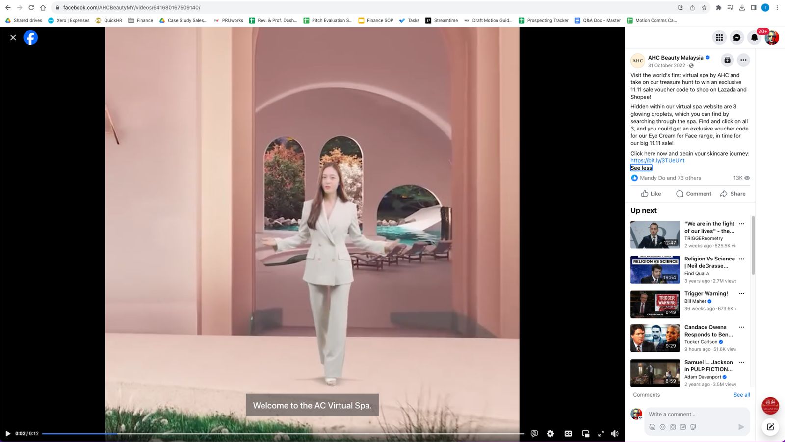 AHC Skincare ecommerce campaign creative across SEA markets
